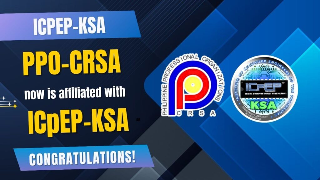 ICpEP-KSA has officially become affiliated with Philippine Professional Organizations.