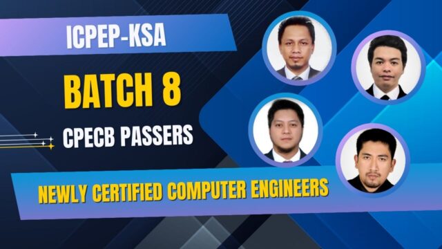 Batch 8 CpE Board Passers - ICpEP-KSA Certified Engineers