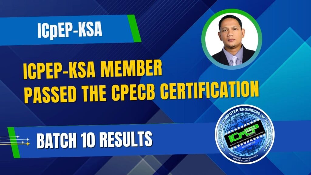ICpEP-KSA Member from Qatar Passes PCpE Certification