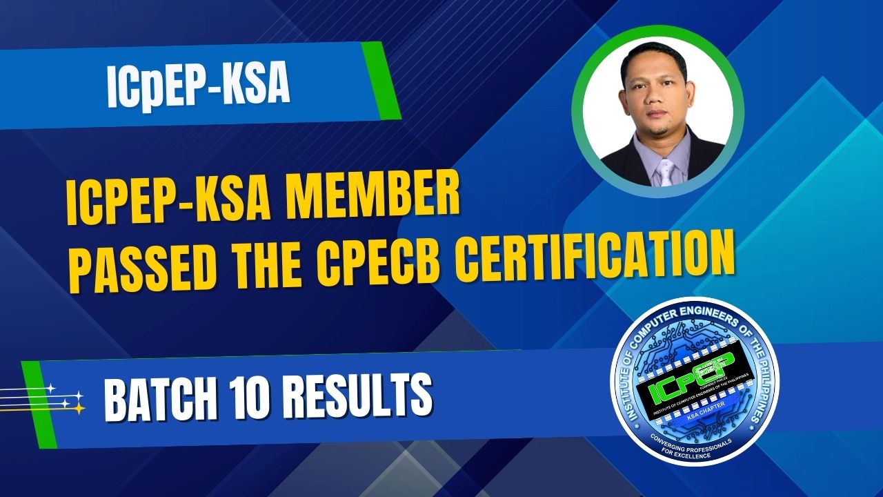 ICpEP-KSA Member from Qatar Passes PCpE Certification