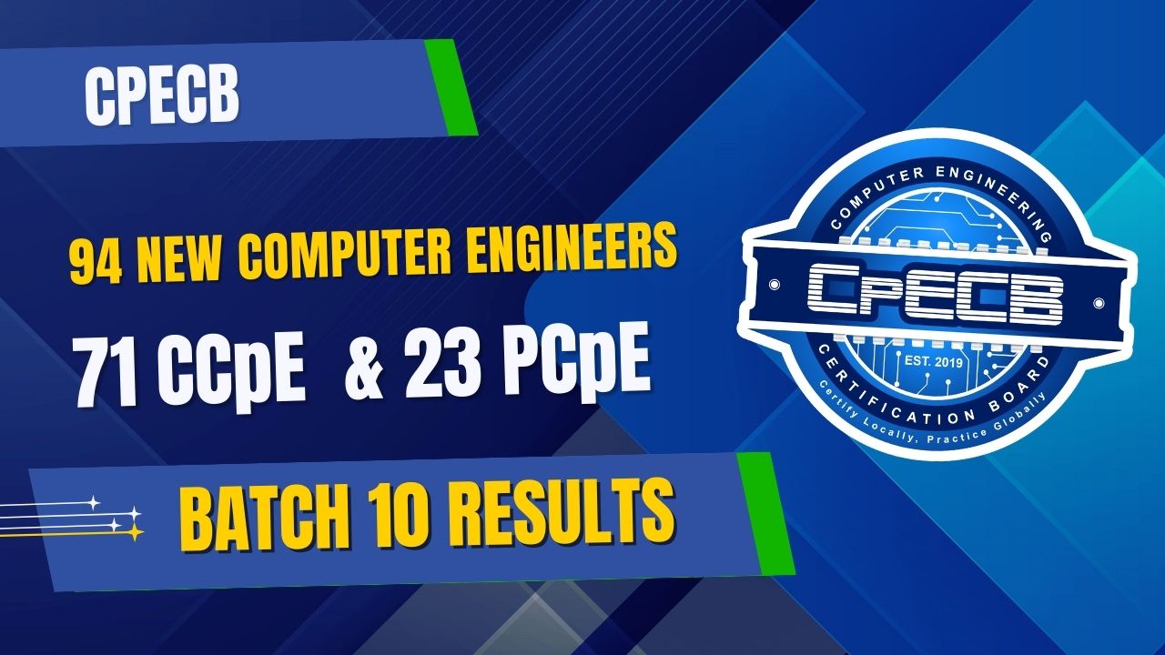 CpECB Batch 10 Certification Results